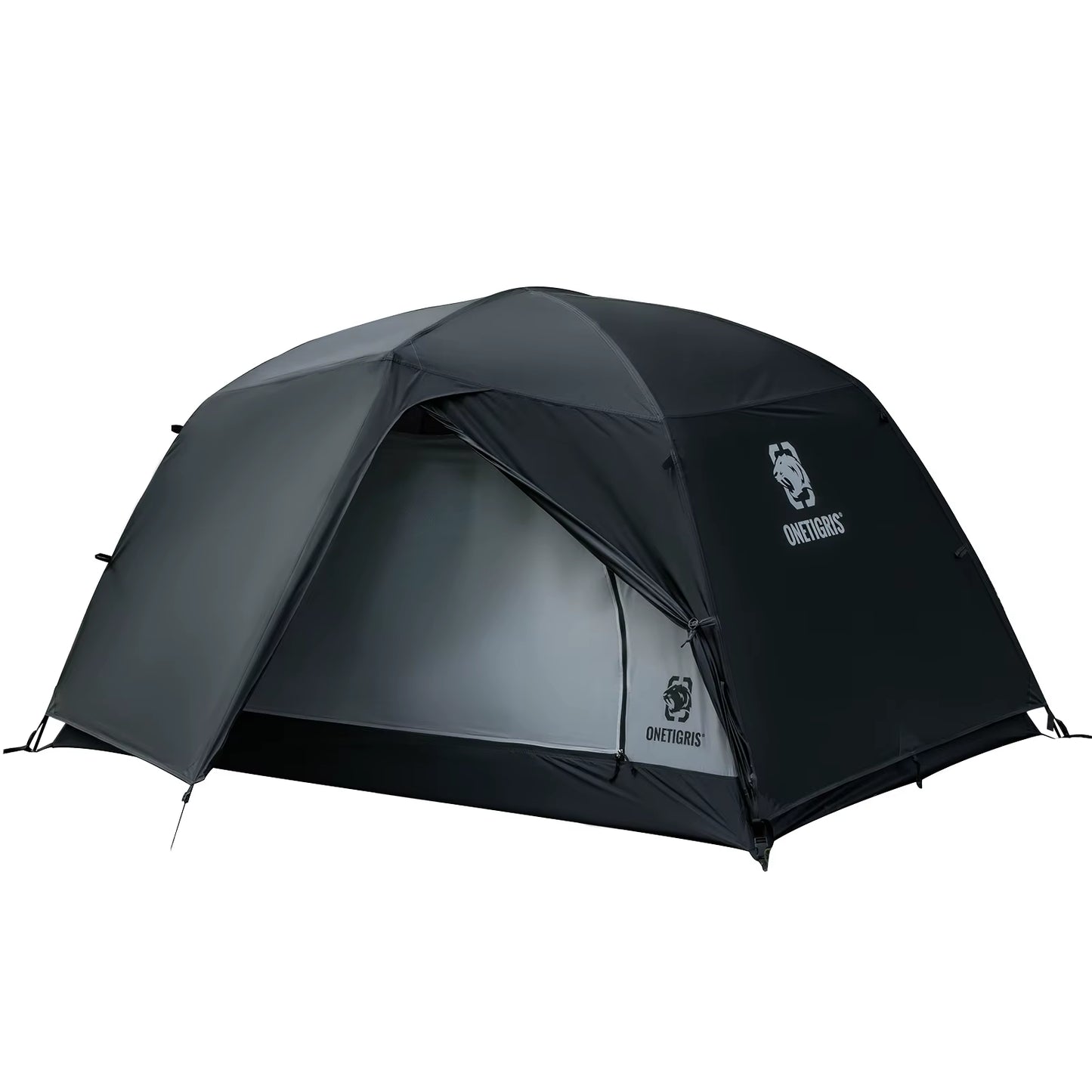 STELLA Camping Tent Black Tigris Series Backpacking Shelter Easy Setup Instant 2-Person 4-Season Tent for Hiking