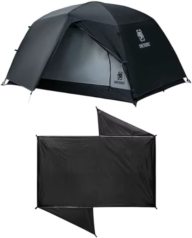 STELLA Camping Tent Black Tigris Series Backpacking Shelter Easy Setup Instant 2-Person 4-Season Tent for Hiking